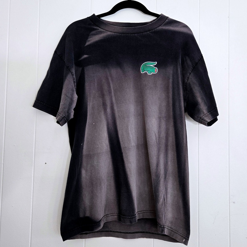Demrick x trandco Word is Bond Black Acid Wash Graphic T-shirt Med Y2K USA Made